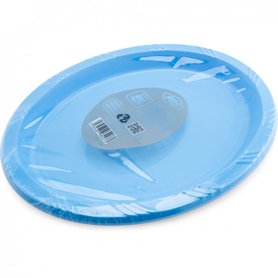 Plates Plastic Oval Light Blue 26cm 5pcs/30 image