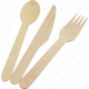 Cutlery Assorted Wooden Bio Degradable 24pcs/24 CUTLERY, WOODEN CUTLERY, ECO RANGE image