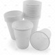 Drink Cups White Plastic 180ml 100pc/30 PLASTIC CUPS image
