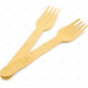 Cutlery Fork Wooden Bio Degradable 24pc/24 image