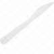 Cutlery Heavy Duty Plastic Knives Clear 50pcs/30 image
