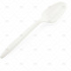 Cutlery Spoons Plastic White 100pcs/20 PLASTIC CUTLERY image