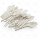 Cutlery Teaspoons Plastic  White 100pcs/20