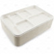 Food Tray Bagasse 6 Compartment 32 x 22cm 50pc/5 image