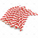 Party Straws Paper Bendy 20cm Bio Degradable 50pc/40 image