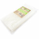 Party Straws Smoothie Plastic White Bio Degradable 80pc/40 image