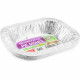 Foil Pie Dish Rectangular 195x145x35 5pc/24 image