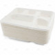 Food Tray Bagasse 5 Compartment 50pc/8 FOOD TRAYS image
