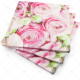 Napkins Design 3Ply Pink Roses & Green Leaf 33cm 20pc/12 image