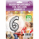 Party Balloon Silver Number 6 1pc/24 BALLOONS image