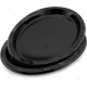 Plates Plastic Oval Black 5pc/40 PLASTIC BOWLS image