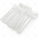 Cutlery Heavy Duty Plastic Forks Clear 50pcs/30 PLASTIC CUTLERY image