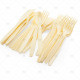 Cutlery Delux Cream Plastic 24pcs/24 PLASTIC CUTLERY image