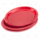 Plates Plastic Oval Red 26cm 5pc/30 image