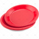 Plates Plastic Round Red 26cm 6pc/30 image