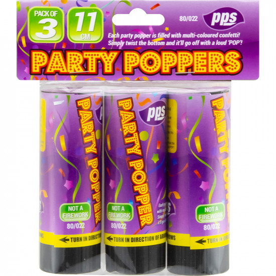 Party Popper 11.5cm 3pcs/48 image