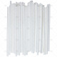 Party Straws Plastic White Bio Degradable 250pc/20 image